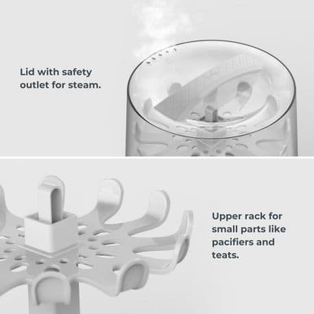 NUVITA Ηλεκτρικός Αποστειρωτής Ατμού Μπιμπερό SteriEasy