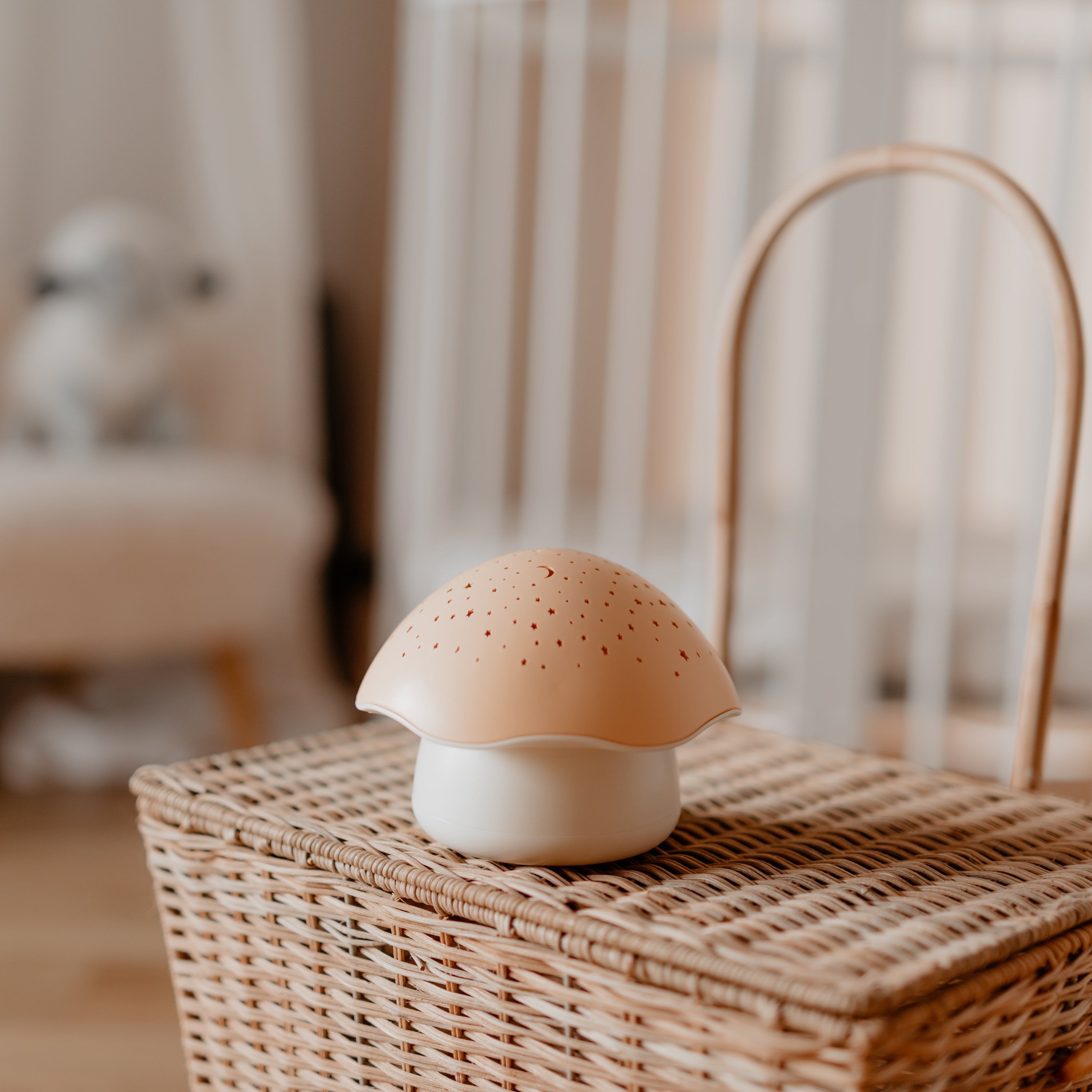 PABOBO Μουσικός Προτζέκτορας Με Λευκούς Ήχους Mushroom Stars Pink