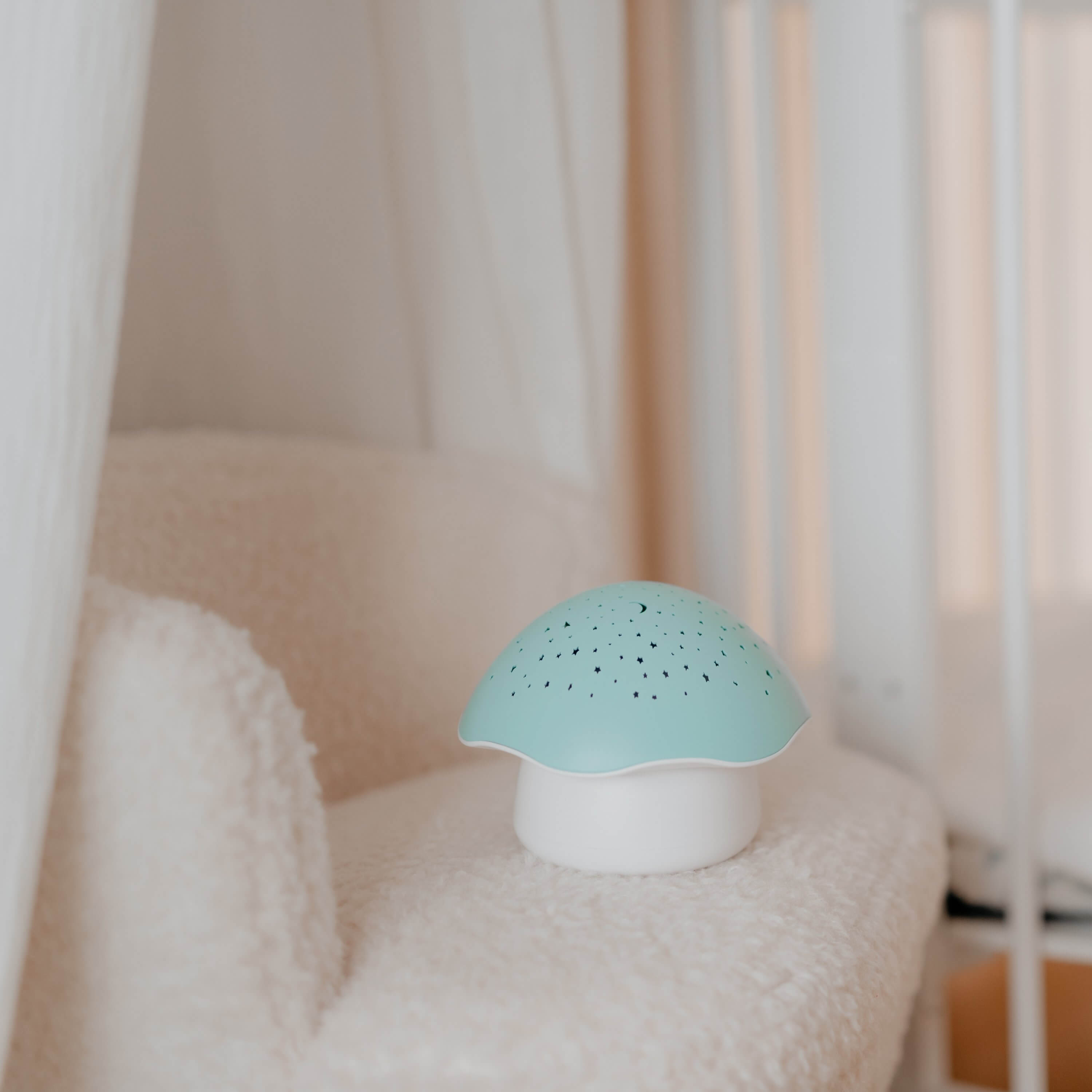 PABOBO Μουσικός Προτζέκτορας Με Λευκούς Ήχους Mushroom Stars Mint