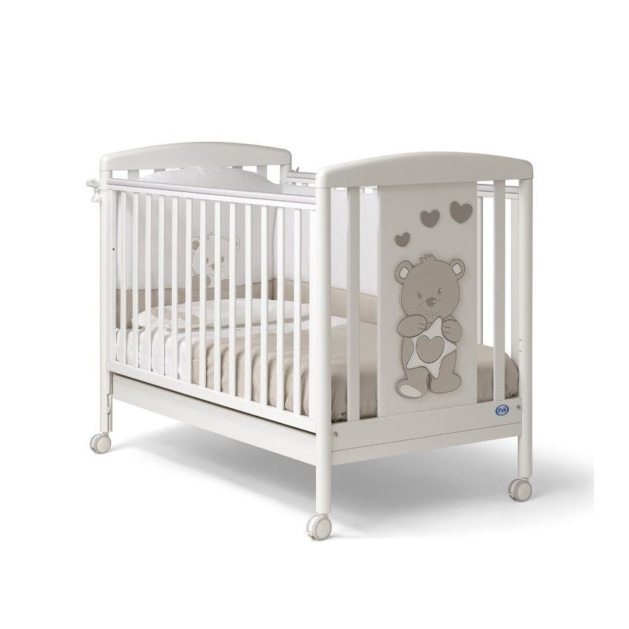 PALI Βρεφικό Κρεβάτι Με Συρτάρι Love Bianco