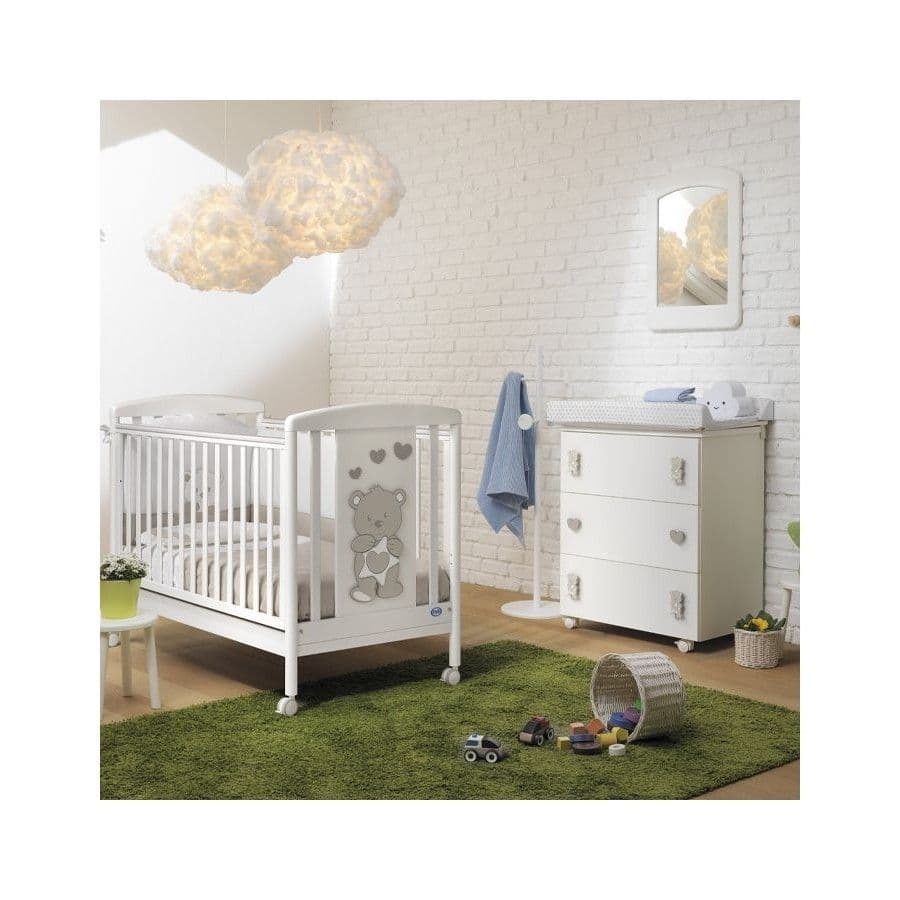 PALI Βρεφικό Κρεβάτι Με Συρτάρι Love Bianco