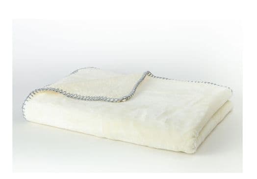 PIEL SA Βαμβακερή Βελουτέ Κουβέρτα Αγκαλιάς Natural (80×110cm)