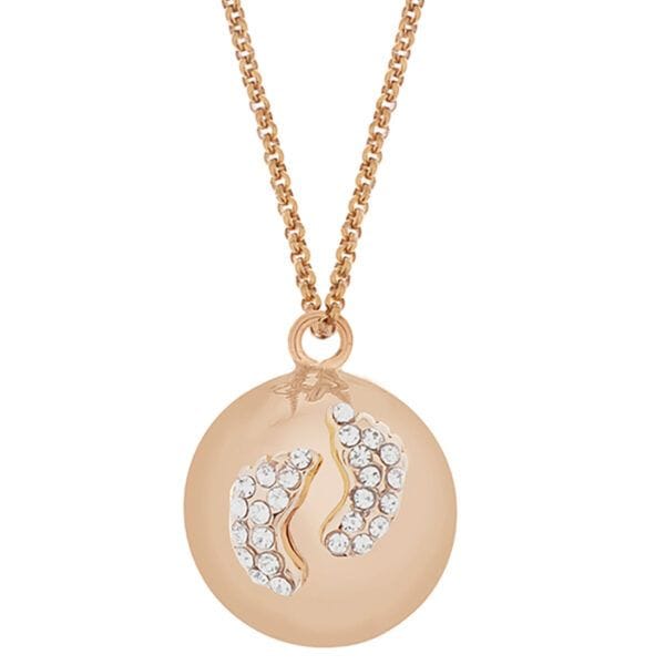 PROUD MAMA Μενταγιόν Εγκυμοσύνης Bola Babybell Glowing Πατουσάκια Pink