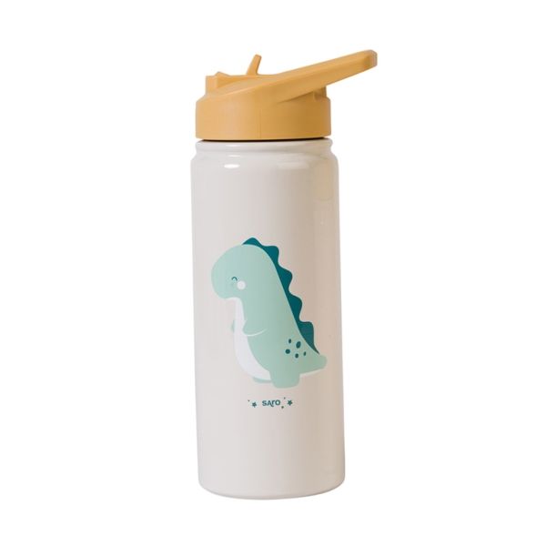 SARO Ανοξείδωτο Παγούρι Θερμός Με Καλαμάκι 500ml Dinos