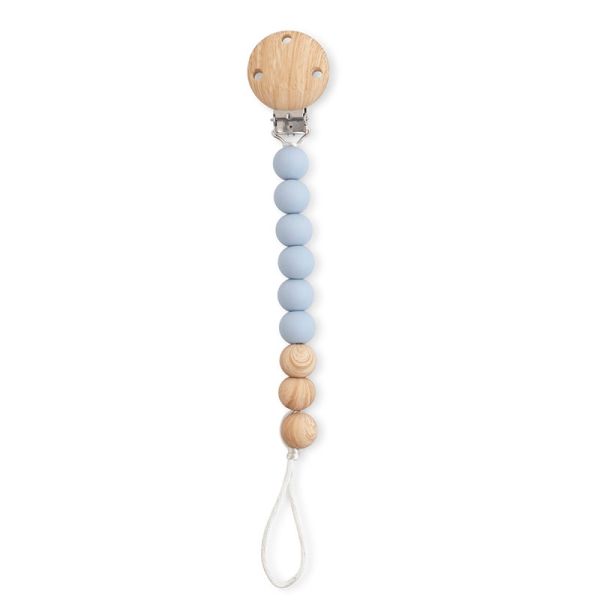 SARO Κλιπ Πιπίλας Σιλικόνης Με Χάντρες Woody Blue