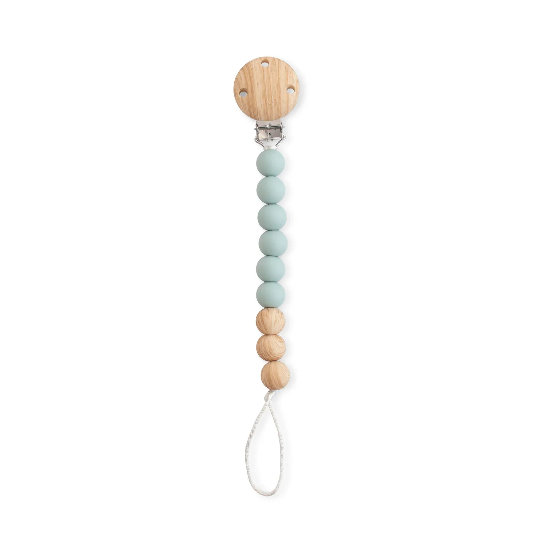 SARO Κλιπ Πιπίλας Σιλικόνης Με Χάντρες Woody Mint