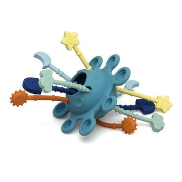 SARO Εκπαιδευτικό Μασητικό Παιχνίδι Σιλικόνης Planet Fun Blue (10+ μηνών)