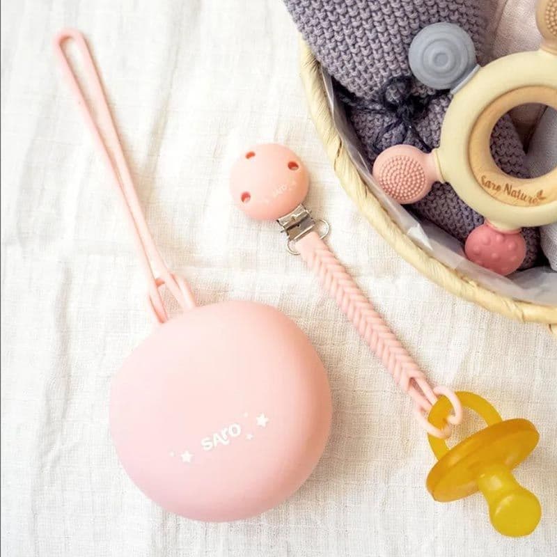 SARO Θήκη Πιπίλας Σιλικόνης Pink