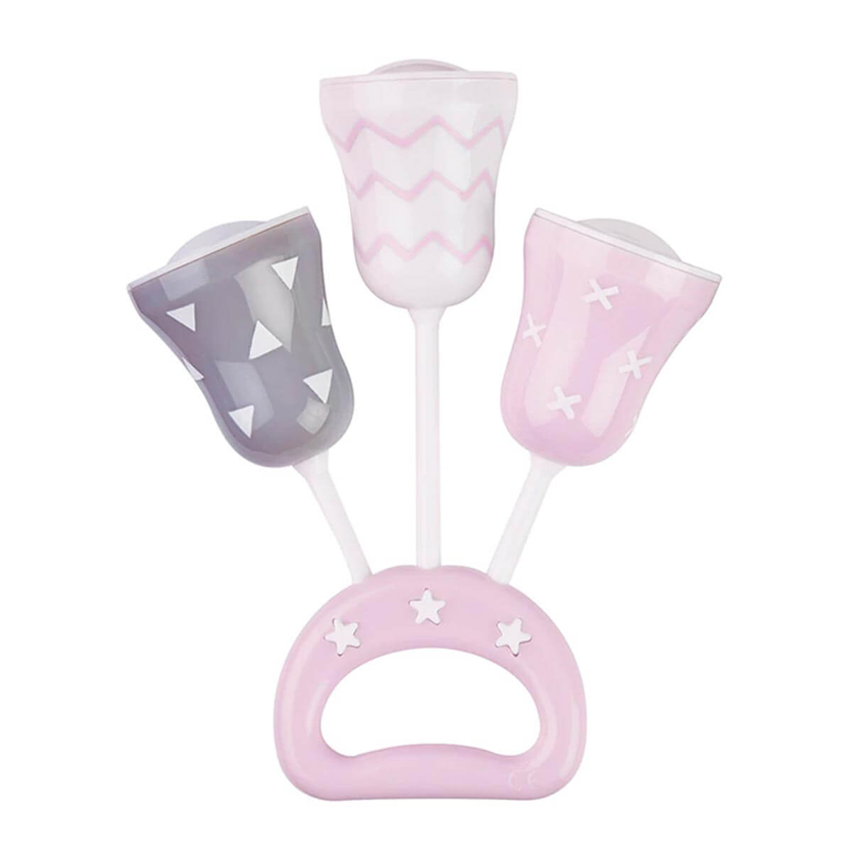 SARO Βρεφική Κουδουνίστρα Pink Bells (0+ μηνών)