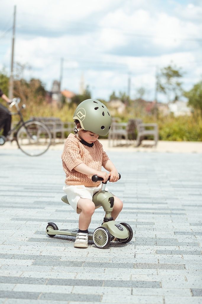 SCOOT & RIDE Παιδικό Πατίνι HighWayKick 1 Olive (12+ μηνών)