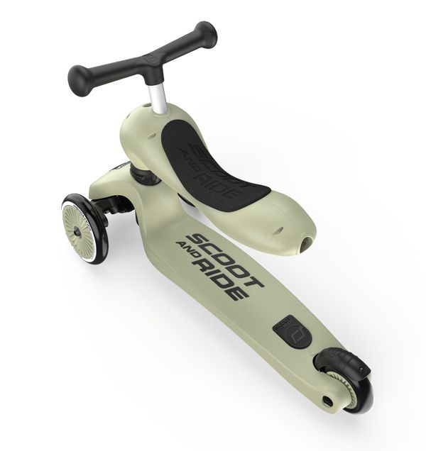 SCOOT & RIDE Παιδικό Πατίνι HighWayKick 1 Olive (12+ μηνών)