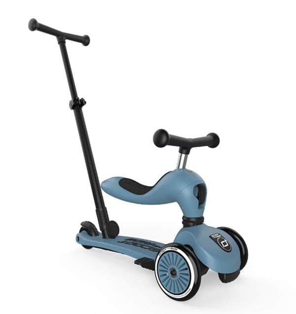SCOOT & RIDE Παιδικό Πατίνι HighWayKick 1 Push and Go Steel (12+ μηνών)
