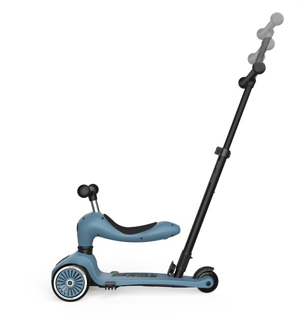 SCOOT & RIDE Παιδικό Πατίνι HighWayKick 1 Push and Go Steel (12+ μηνών)