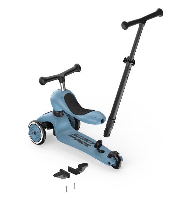 SCOOT & RIDE Παιδικό Πατίνι HighWayKick 1 Push and Go Steel (12+ μηνών)