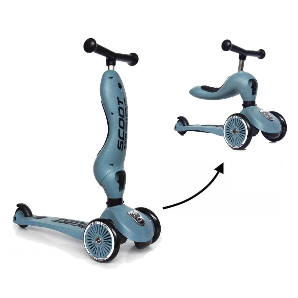 SCOOT & RIDE Παιδικό Πατίνι HighWayKick 1 Steel (12+ μηνών)