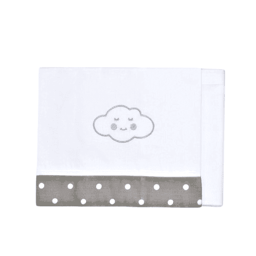 BABY STAR Σετ Σεντόνια Λίκνου Σύννεφο Λευκό (3 Τεμάχια)