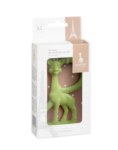 SOPHIE THE GIRAFFE Μασητικό Oδοντοφυΐας Σόφη Καμηλοπάρδαλη Με Γεύση Βανίλια Green (3+ μηνών)