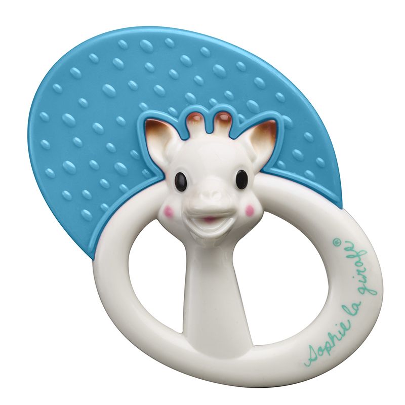 SOPHIE THE GIRAFFE Βρεφική Μασητική Κουδουνίστρα Φράουλα Μπλε (3+ μηνών)