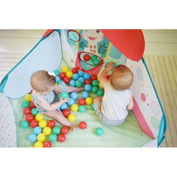 SOPHIE THE GIRAFFE Αναδιπλούμενη Μπαλοπισίνα Με Μπαλάκια Σόφη Η Καμηλοπάρδαλη