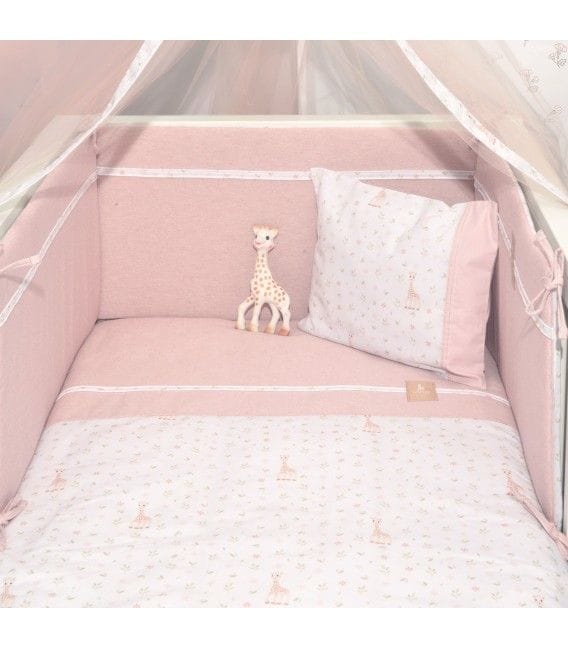 SOPHIE LA GIRAFFE Πάντα Κούνιας Διπλής Όψης Ροζ