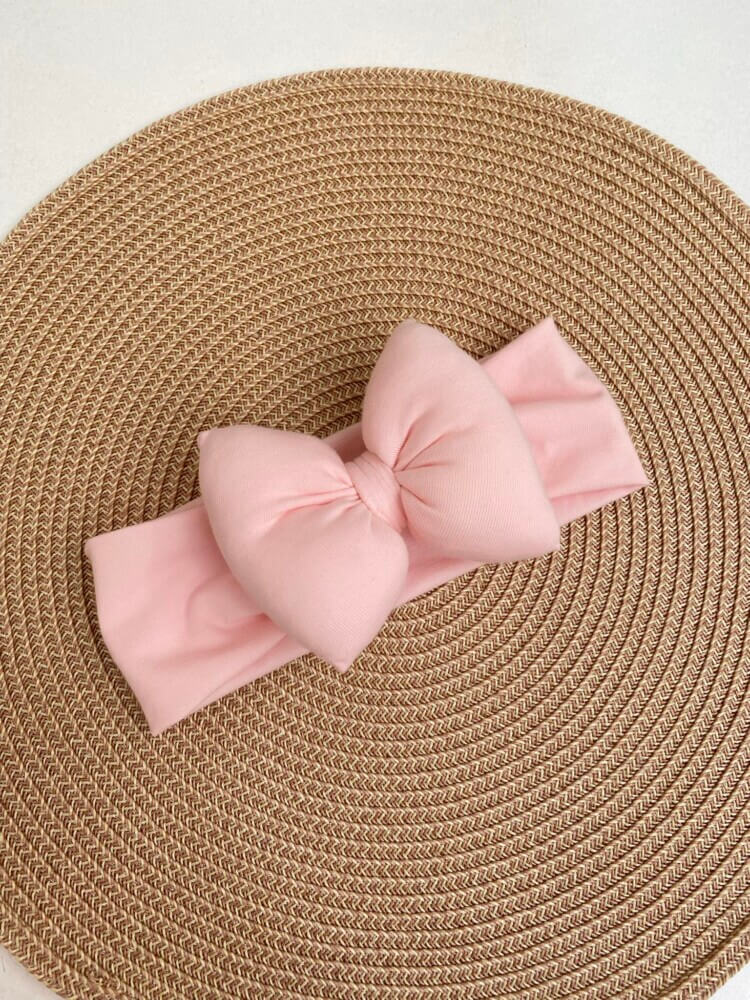 STAMATIS BEBE Βρεφική Κορδέλα Για Μωρά Με Μεγάλο Φιόγκο Baby Pink