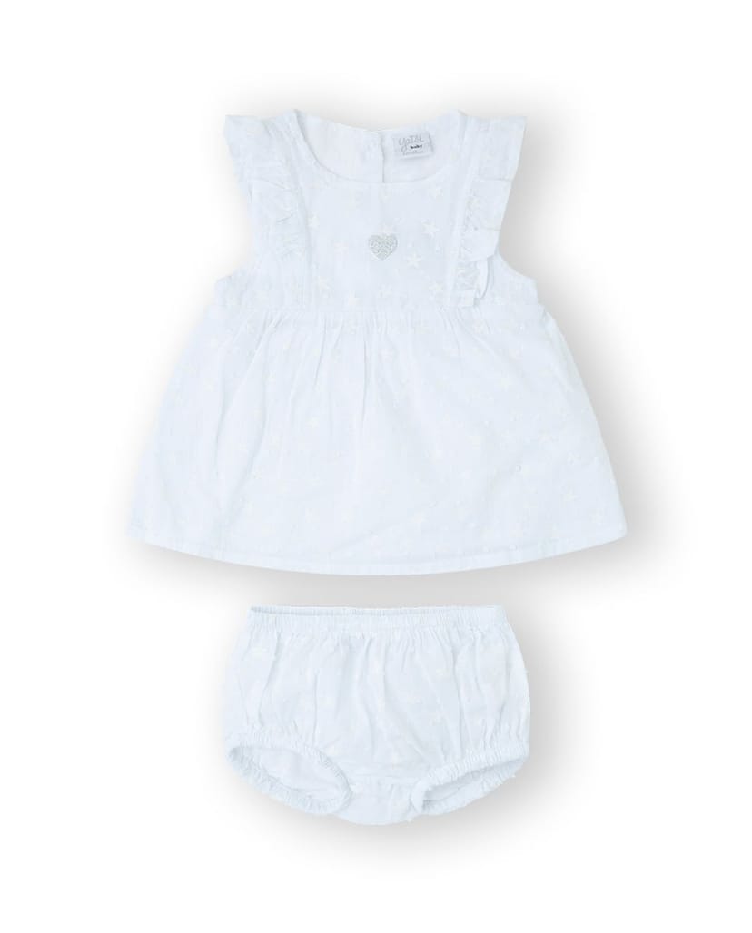 YATSI BABY Βρεφικό Φόρεμα & Εσώρουχο Σορτσάκι Για Την Πάνα Mini Stars