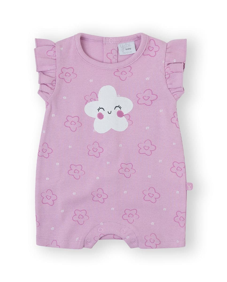 YATSI BABY Βρεφικό Κοντομάνικο Φορμάκι Mini Cute Girl