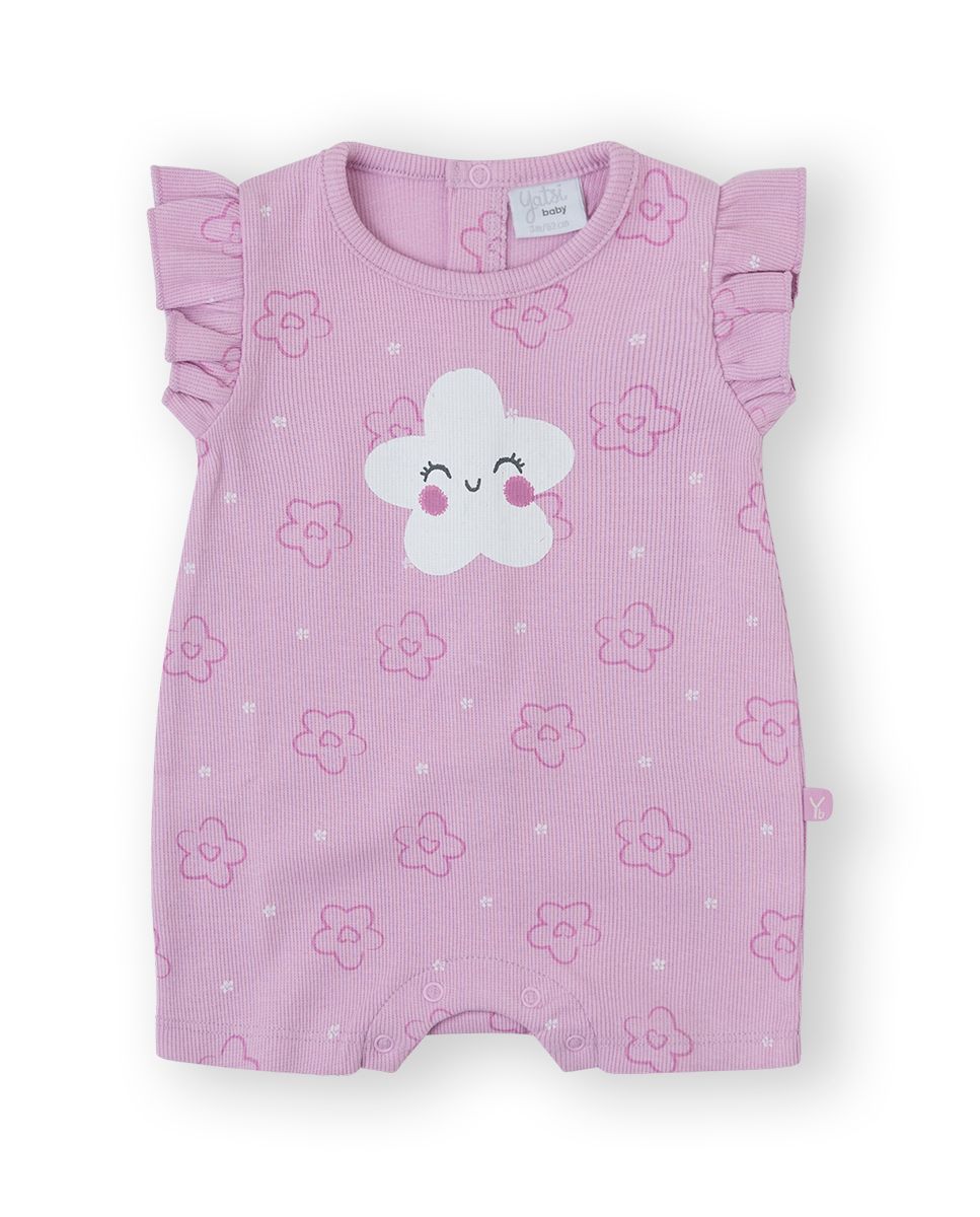 YATSI BABY Βρεφικό Κοντομάνικο Φορμάκι Mini Cute Girl