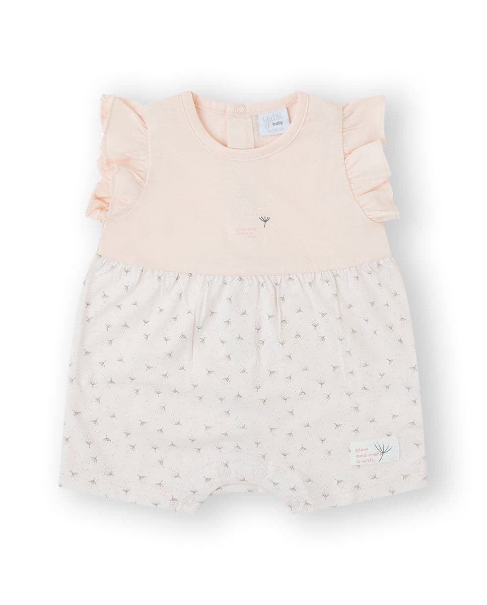 YATSI BABY Βρεφικό Καλοκαιρινό Αμάνικο Φορμάκι Air Garden