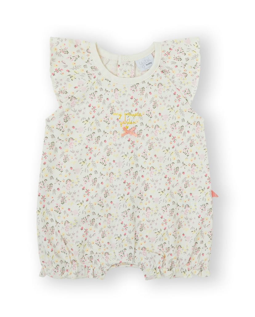 YATSI BABY Βρεφικό Καλοκαιρινό Αμάνικο Φορμάκι Garden Girl