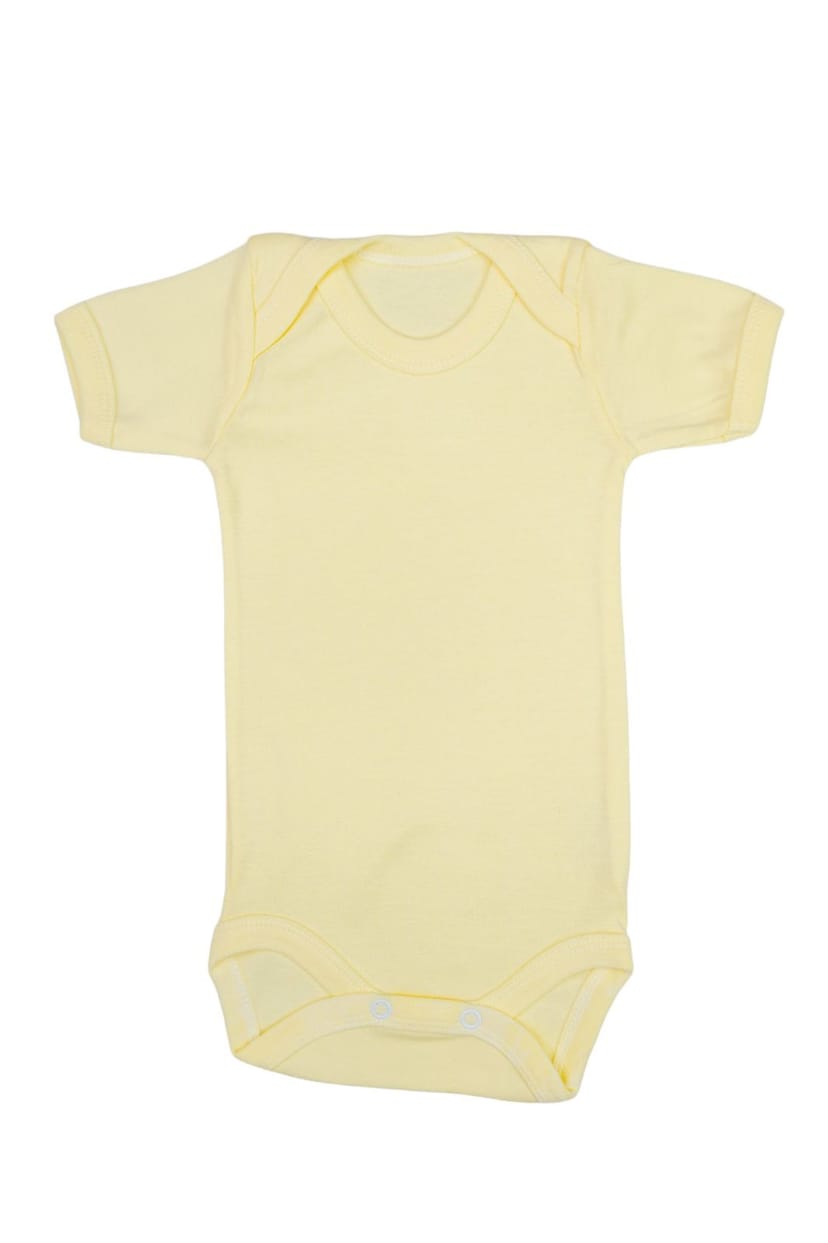 FIGLIO BINO Βρεφικό Εσώρουχο Κορμάκι Κοντό Μανίκι Yellow