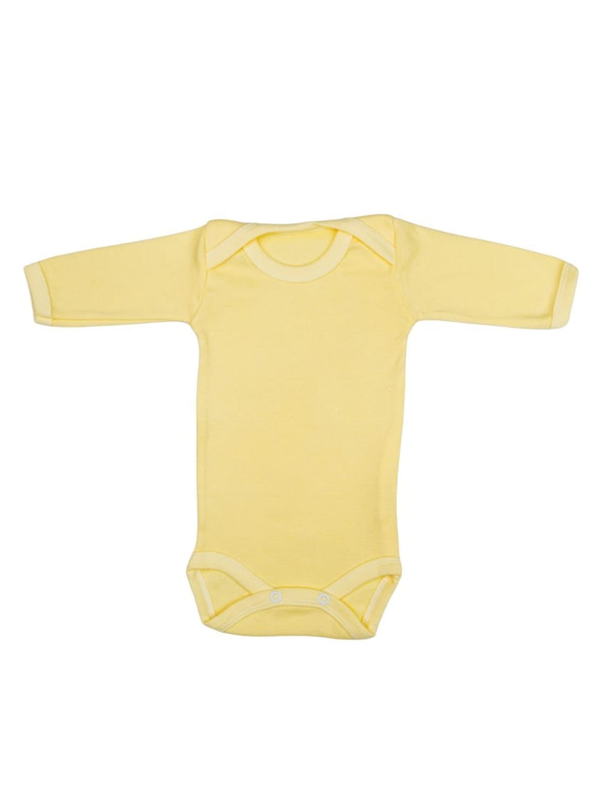 FIGLIO BINO Βρεφικό Εσώρουχο Κορμάκι Μακρύ Μανίκι Yellow