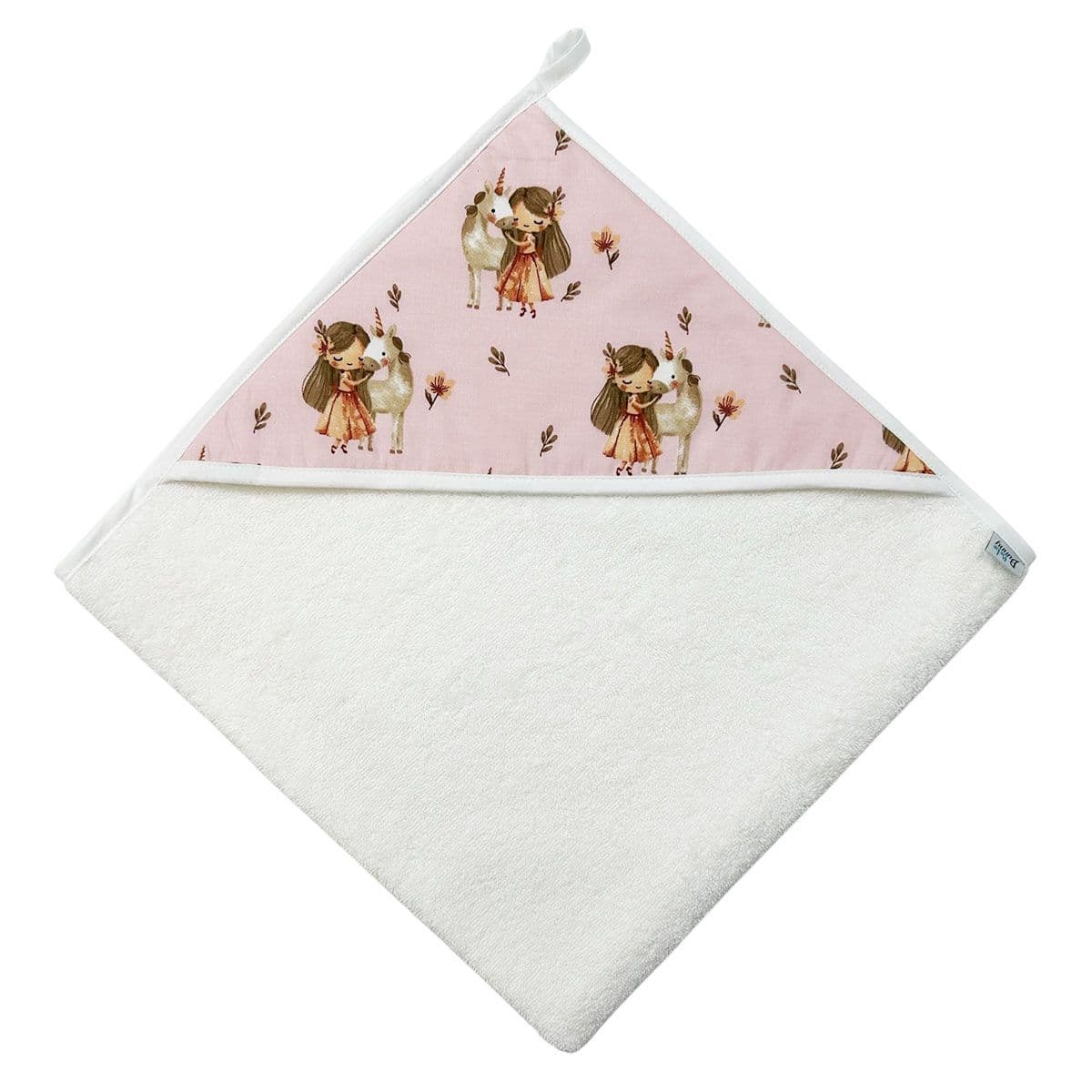 BUNNY BEBE Βρεφικό Μπουρνούζι Κάπα Κοριτσάκι Ροζ