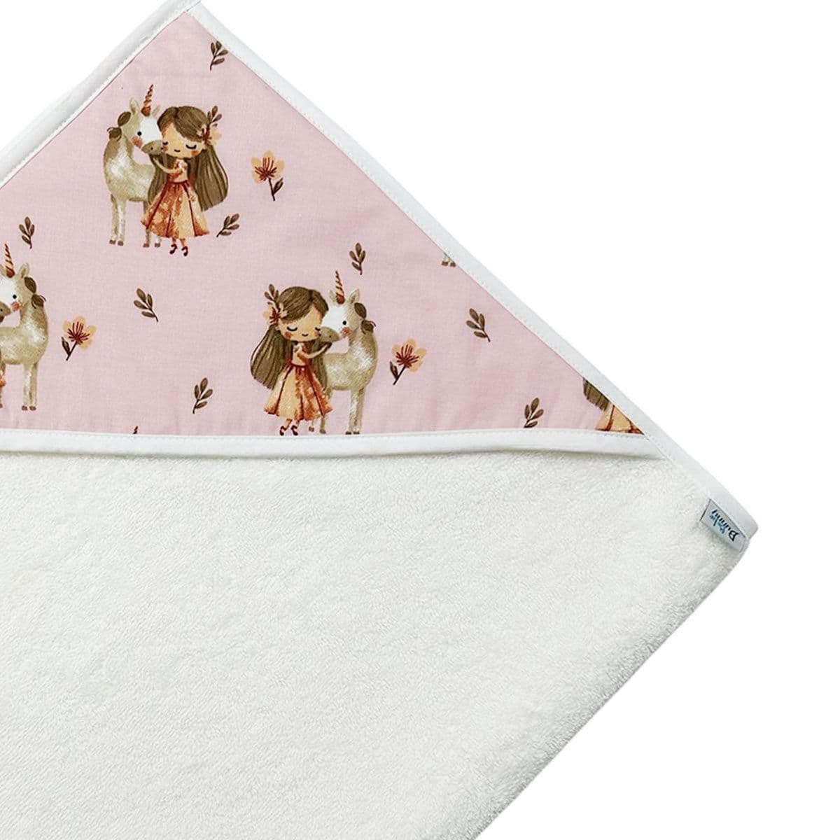 BUNNY BEBE Βρεφικό Μπουρνούζι Κάπα Κοριτσάκι Ροζ