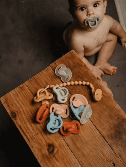 SUAVINEX Κλιπ Πιπίλας Σιλικόνης Με Χάντρες Green