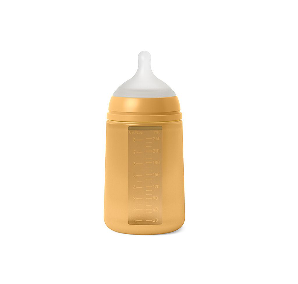 SUAVINEX Μπιμπερό Όλο Σιλικόνη Με Θηλή Σιλικόνης SX-Pro Physio Yellow 240ml (3+ μηνών)