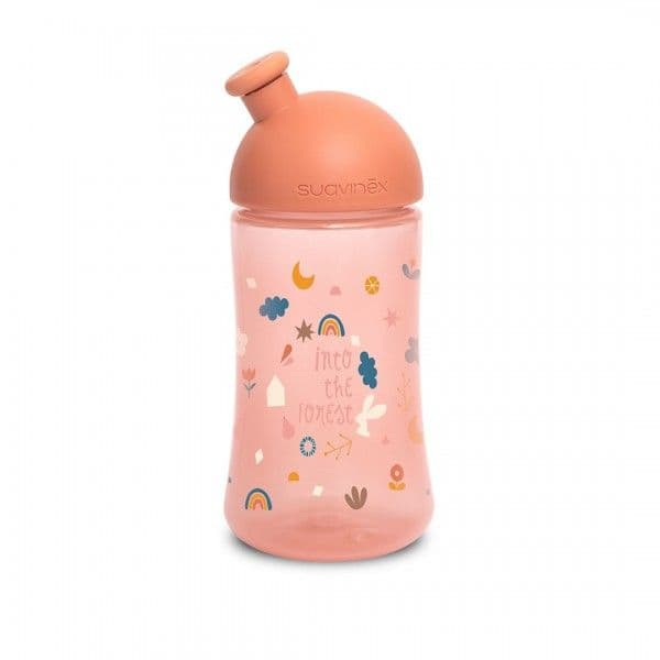 SUAVINEX Παιδικό Παγούρι Με Σκληρό Στόμιο Sporty Spout Forest Pink 270ml (12+ μηνών)
