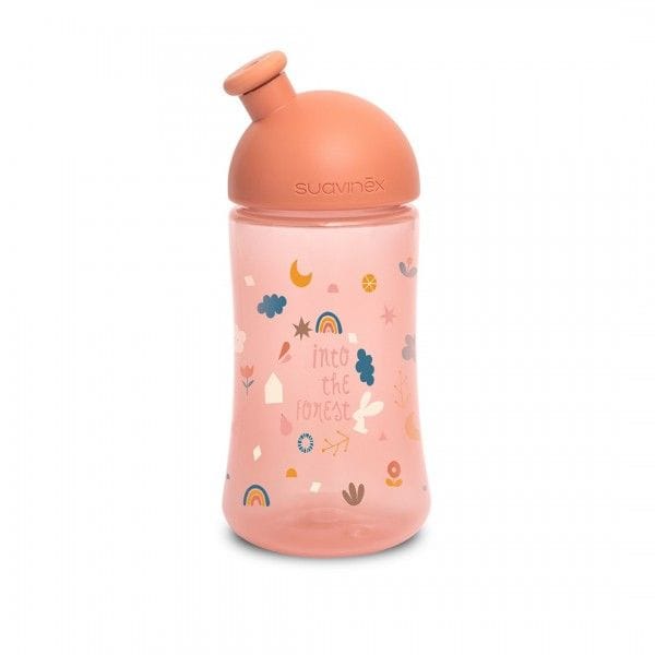 SUAVINEX Παιδικό Παγούρι Με Σκληρό Στόμιο Sporty Spout Forest Pink 270ml (12+ μηνών)