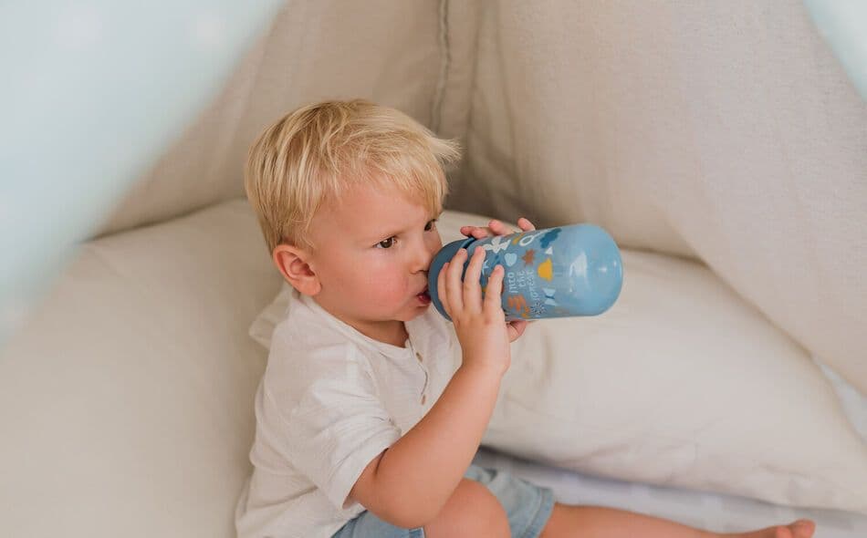 SUAVINEX Παιδικό Παγούρι Με Καλαμάκι Σιλικόνης Pink Bear 340ml (18+ μηνών)