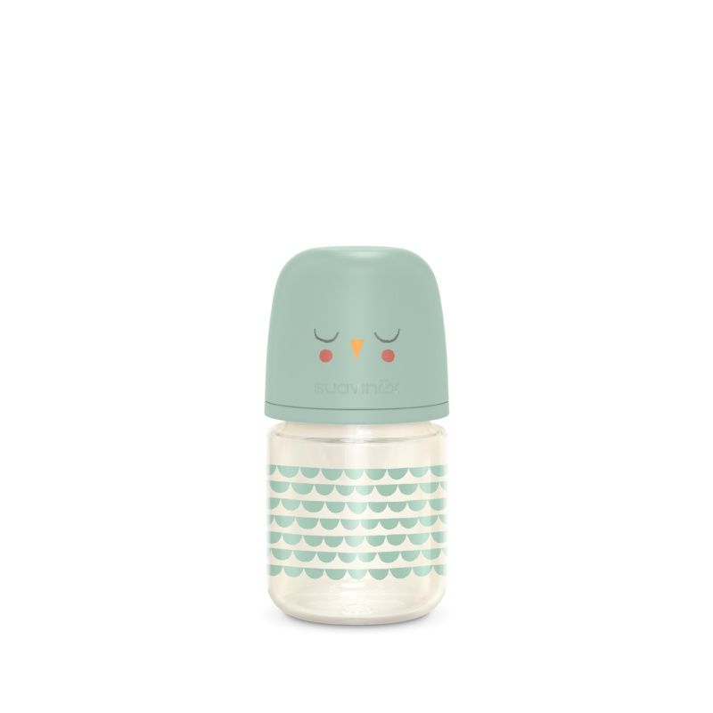 SUAVINEX Γυάλινο Μπιμπερό Με Θηλή Σιλικόνης SX-Pro Physio Mint 120ml (0+ μηνών)
