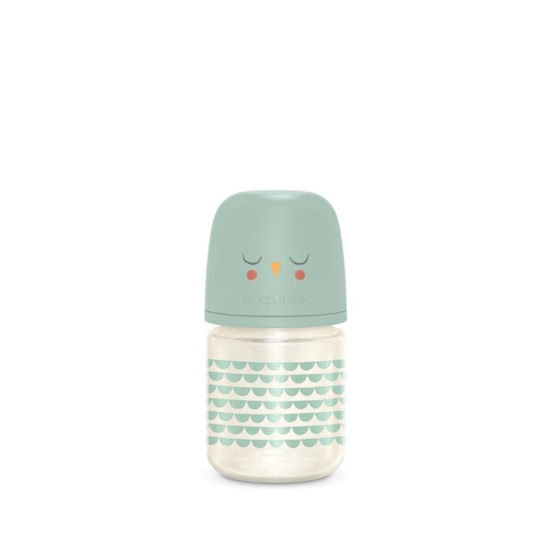 SUAVINEX Γυάλινο Μπιμπερό Με Θηλή Σιλικόνης SX-Pro Physio Mint 120ml (0+ μηνών)