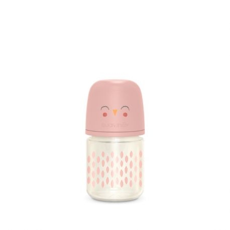 SUAVINEX Γυάλινο Μπιμπερό Με Θηλή Σιλικόνης SX-Pro Physio Pink 120ml (0+ μηνών)