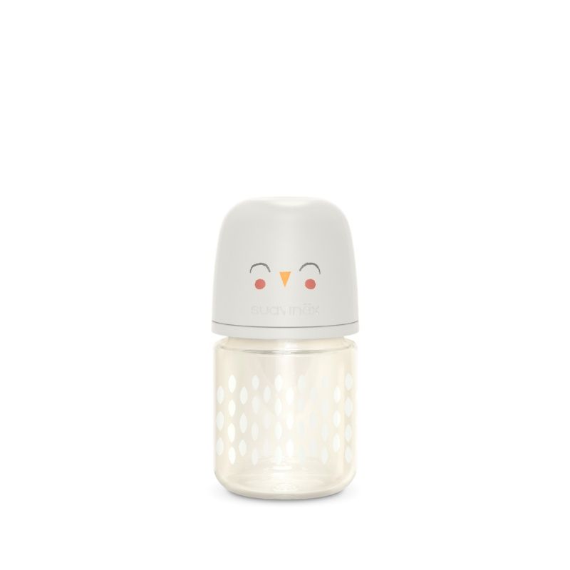 SUAVINEX Γυάλινο Μπιμπερό Με Θηλή Σιλικόνης SX-Pro Physio Beige 120ml (0+ μηνών)