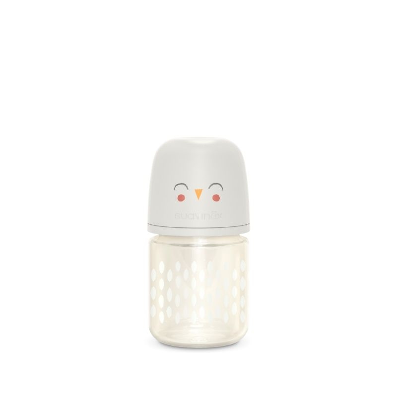 SUAVINEX Γυάλινο Μπιμπερό Με Θηλή Σιλικόνης SX-Pro Physio Beige 120ml (0+ μηνών)