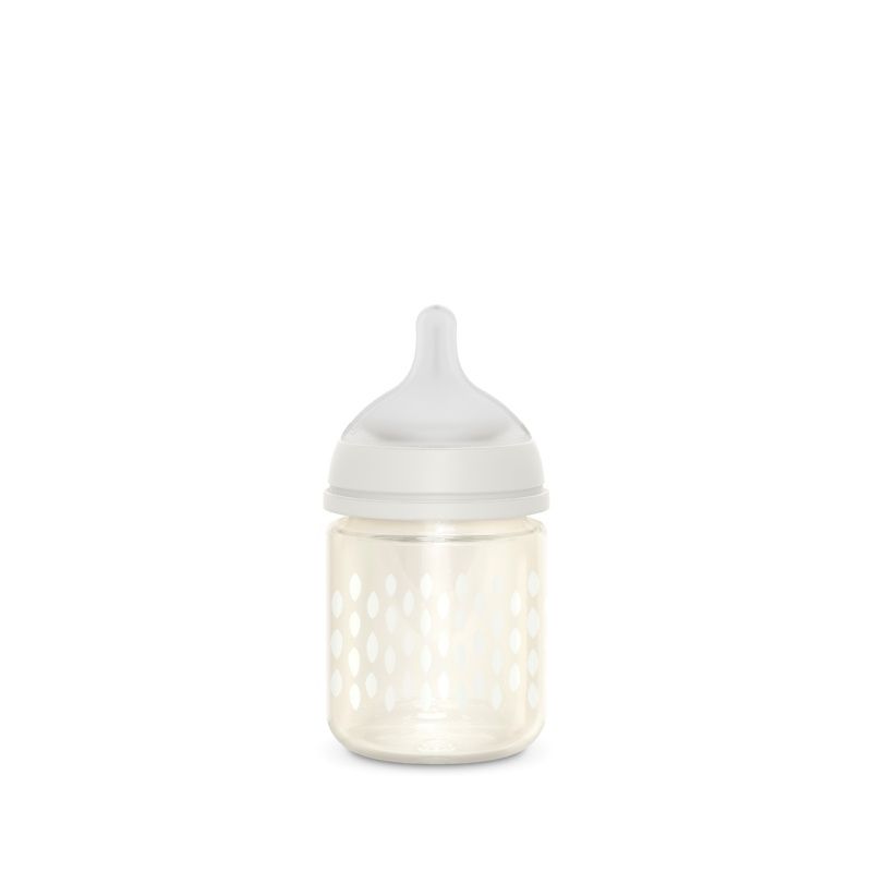 SUAVINEX Γυάλινο Μπιμπερό Με Θηλή Σιλικόνης SX-Pro Physio Beige 120ml (0+ μηνών)