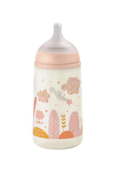 SUAVINEX Πλαστικό Μπιμπερό Με Θηλή Σιλικόνης SX-Pro Physio Dreams Pink 270ml (3+ μηνών)
