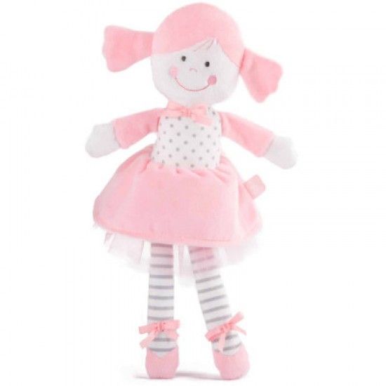 TEDSY Βρεφική Λούτρινη Κούκλα Αγκαλιάς Dolly Pink