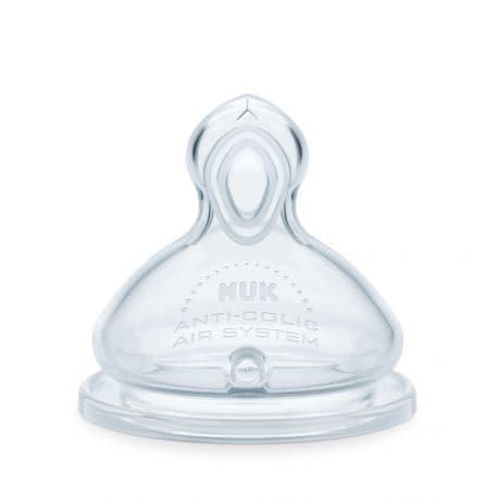 NUK Θηλές Σιλικόνης First Choice Flow Control Ρυθμιζόμενη Ροή (6+ μηνών)
