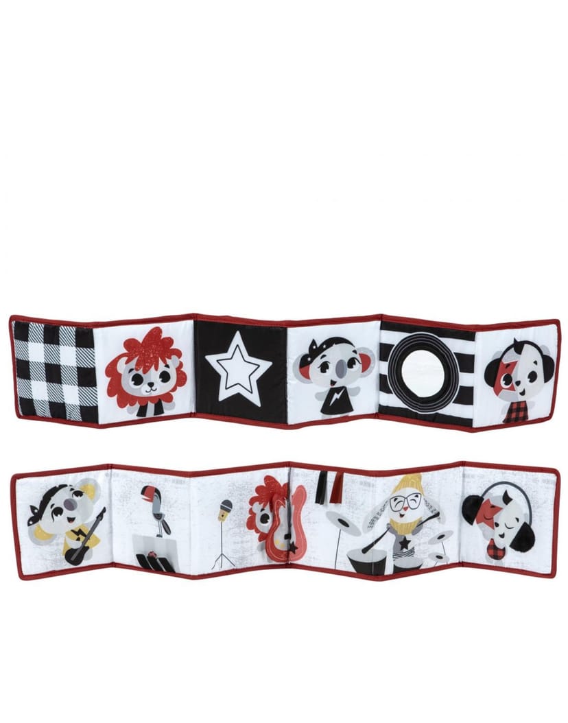 TINY LOVE Ασπρόμαυρο Βιβλίο Δραστηριοτήτων Για Μωρά Διπλής Όψης Rock n Roll (0+ μηνών)