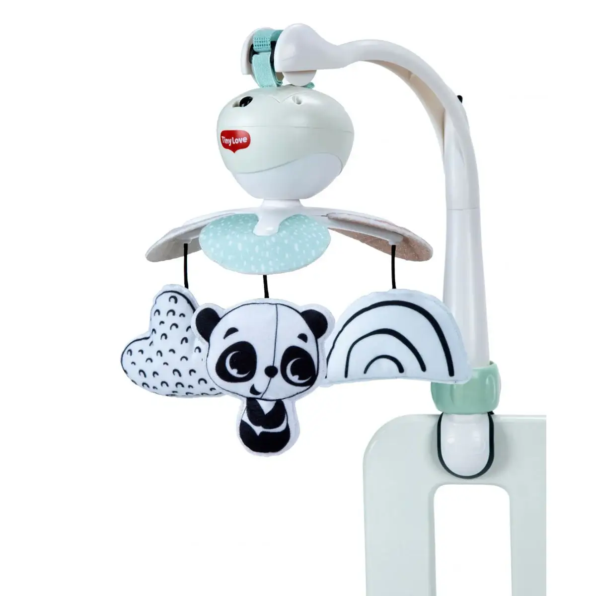 TINY LOVE Περιστρεφόμενο Μουσικό Φορητό Παιχνίδι Take Along Black & White (3 Σε 1)